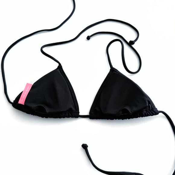 Victoria’s Secret black triangle string bikini top - Picture 2 of 3
